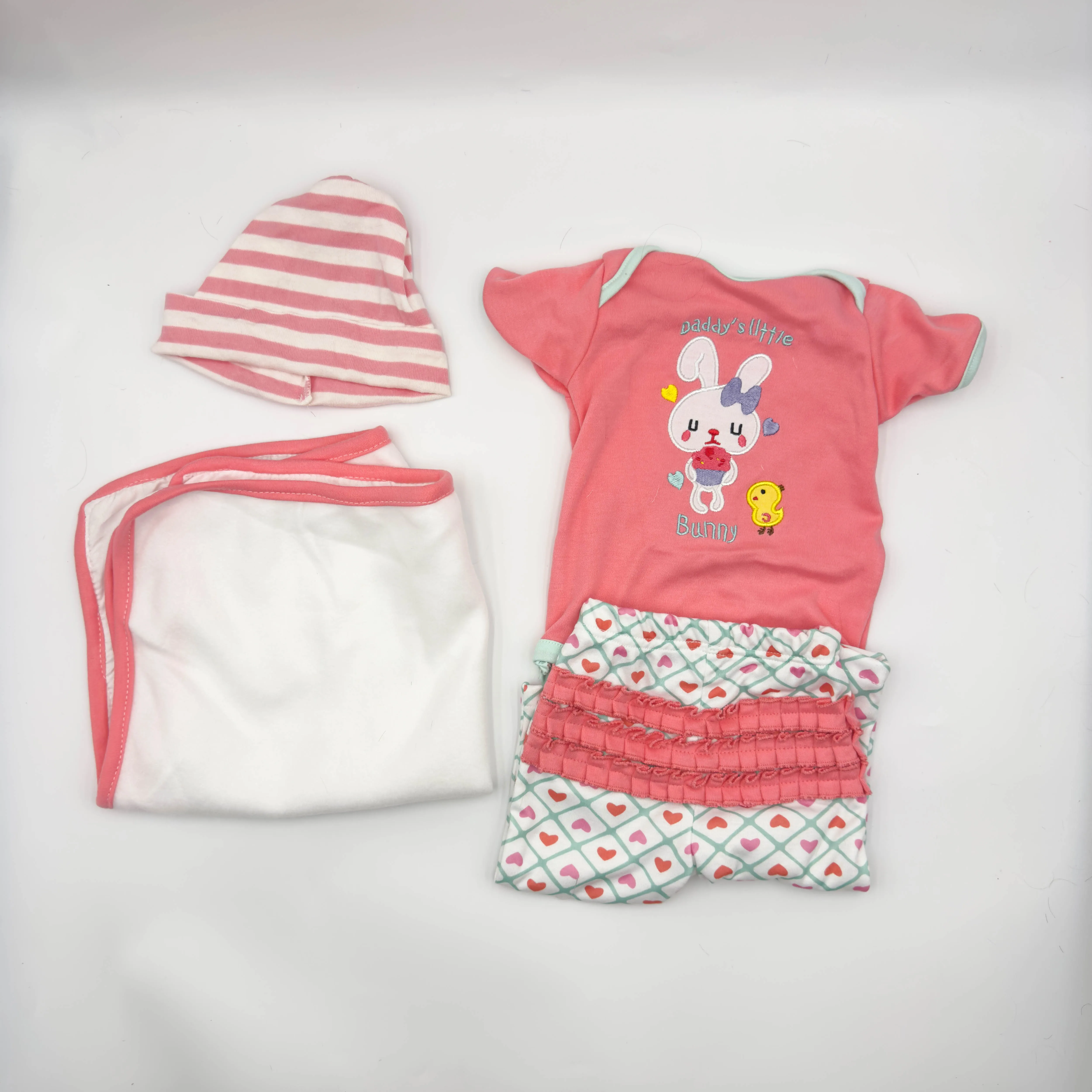 NPK-handgemaakte herboren babypoppenset, kledingaccessoires, ontwerp voor meisje, 20-22 inch