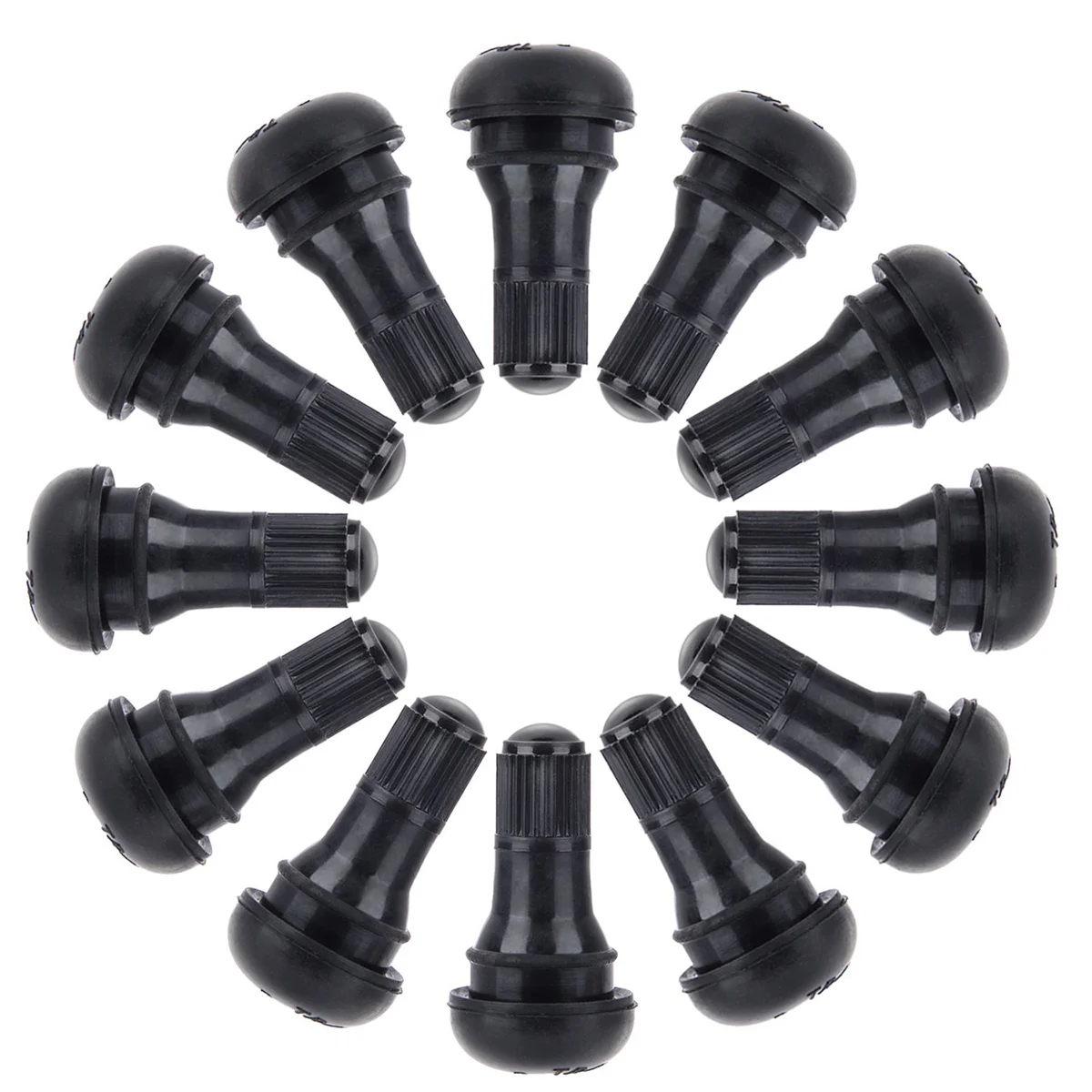 

12 Pcs Vacuum Rubber Rod Valve Stem Tires Durable Stems Windshield Banner Snap-in