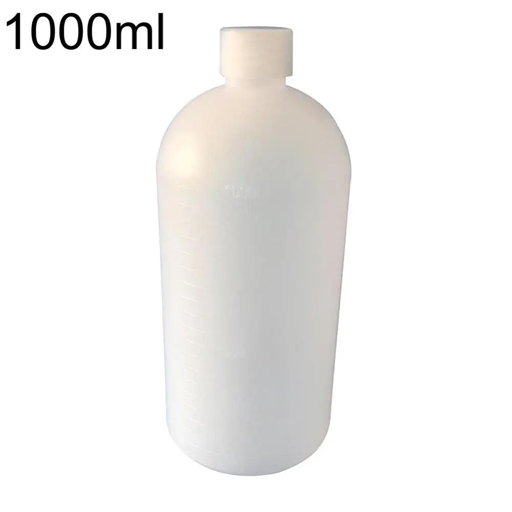 1000ml Cylinder Clear Plastic Chemical Storage Reagent Bottle Case Container