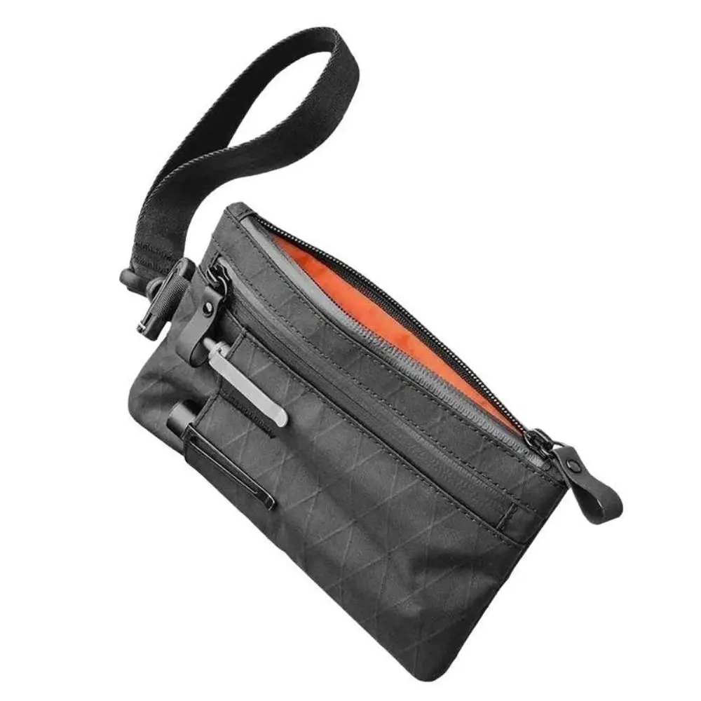 Carrier Weatherproof Men's Functional Wallet External Slots RFID Blocking Credit Card Holder with Wristband Key Bag Travel