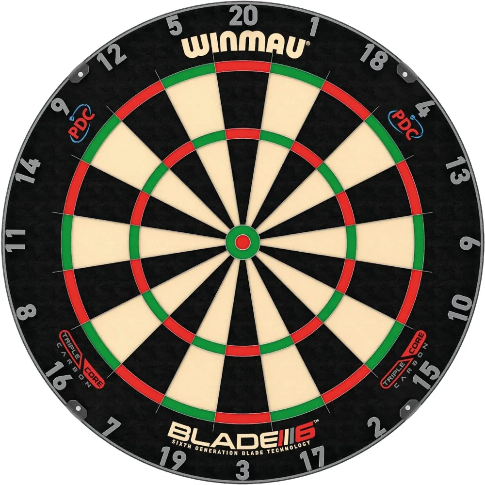 

WINMAU Blade 6 Professional Bristle Dartboard with Official Tournament Specifications – endorsed by The PDC