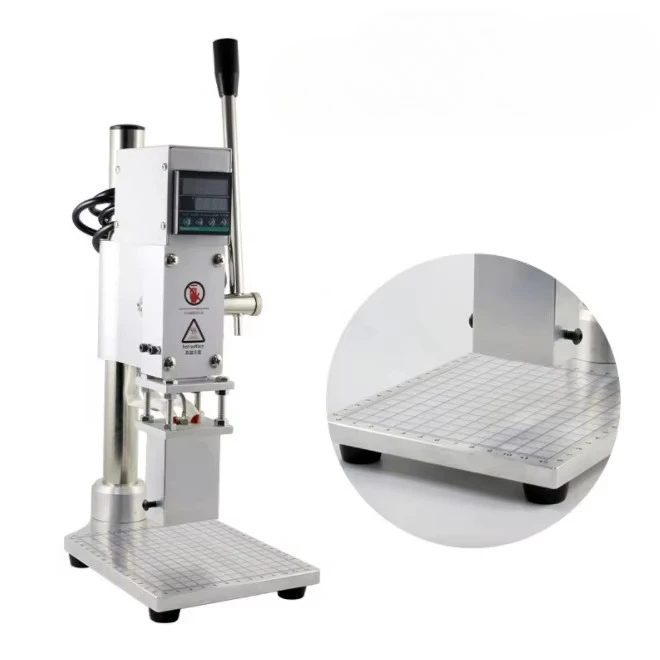 Manual Leather Logo Embossed Hot Foil Stamping Machine for Shoes Handbag Gift Box