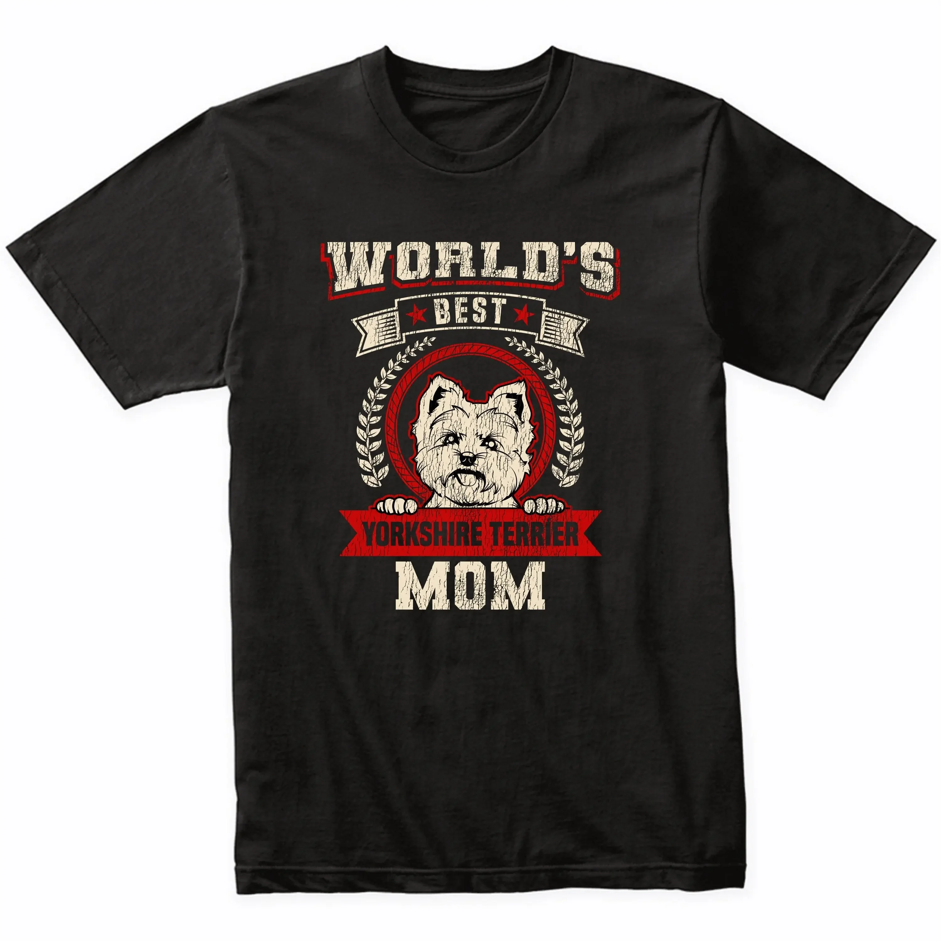 World'S Best Yorkshire Terrier Mom Dog Breed T Shirt Yorkie