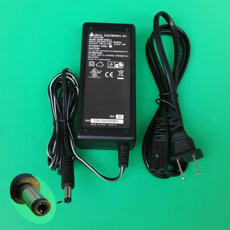

Taiwan D-elta Power Transformer 12V3A Monitoring Power Adapter Display Power Supply 12V5A（2PCS）