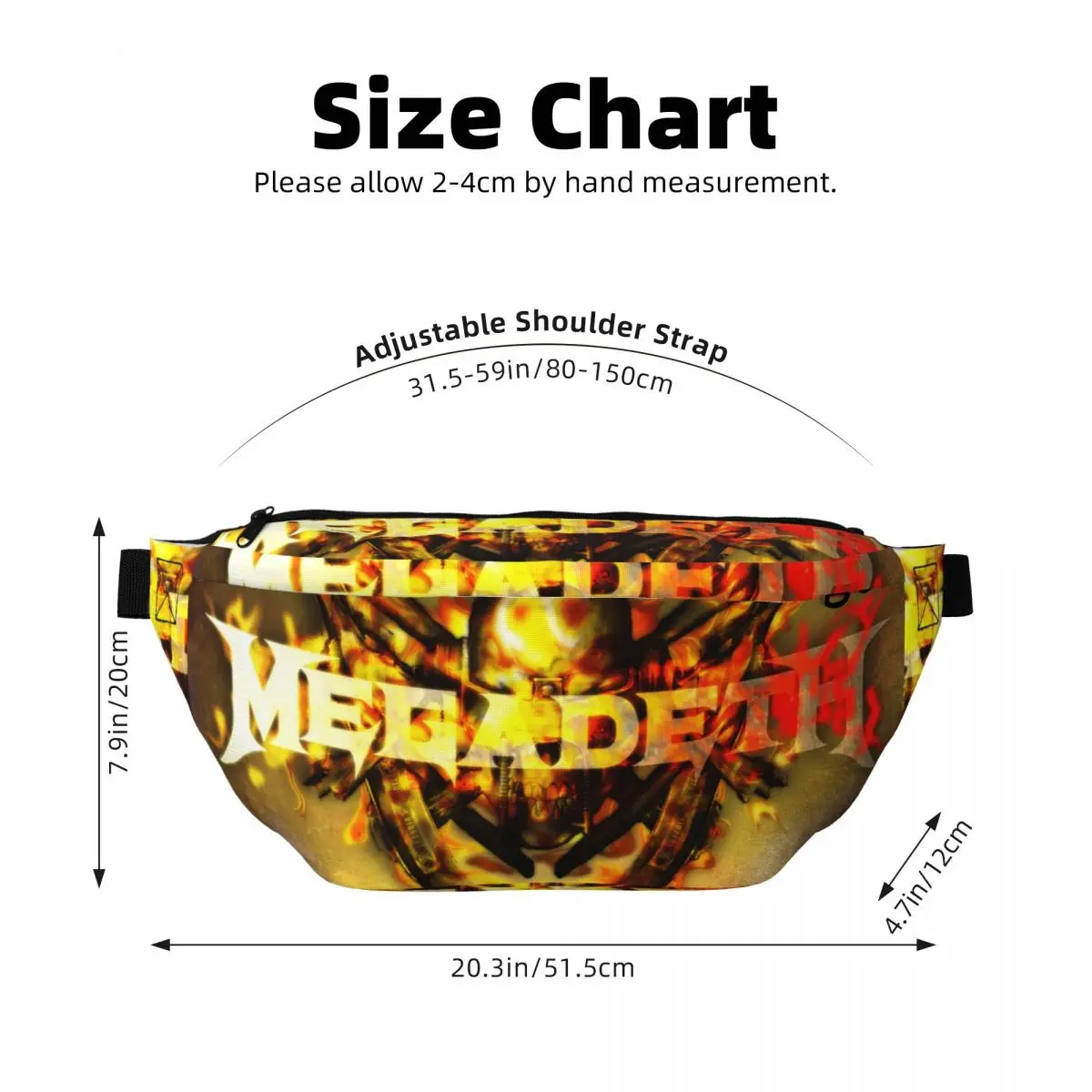 Husă Talie Megadeth Bandă Metal Bărbați Femei - usage example