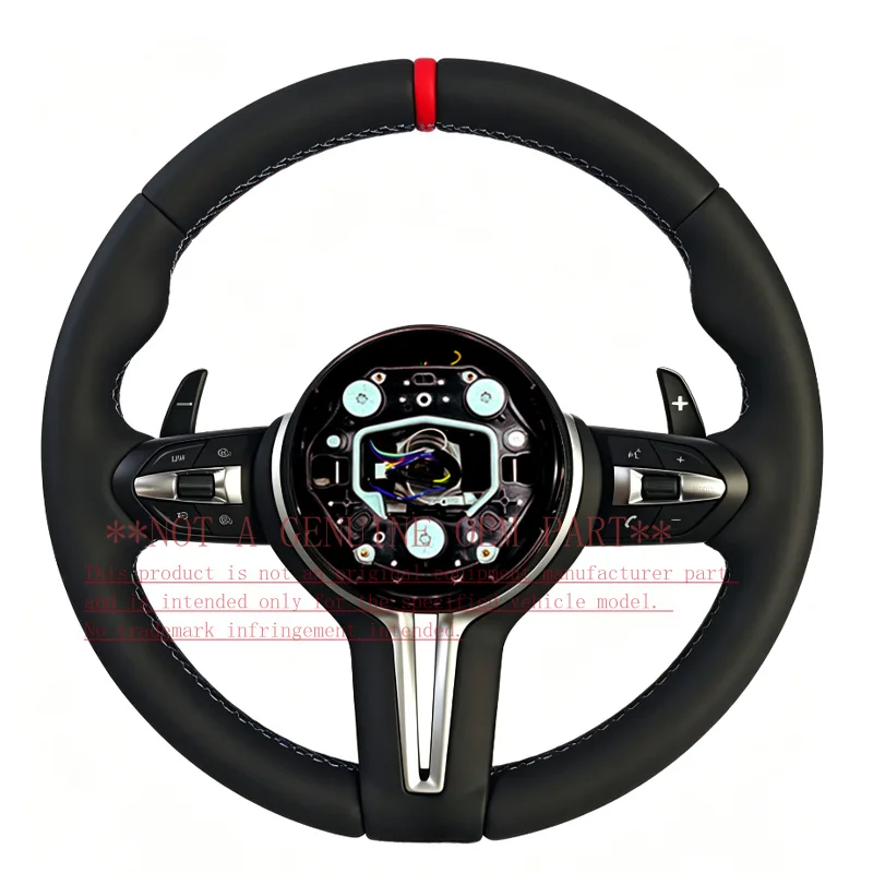 For Bmw Red Label Leather Steering Wheel 3 Series E90 E91 E92 E93 2005 2013 ZC M3 P 003 Horn Cover Horn Shell