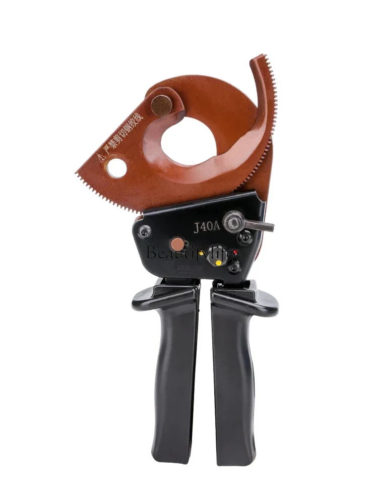 

Cable Cutter J40a Ratchet Gear Cable Wire Cutter Cable Clamp Wire Cutter