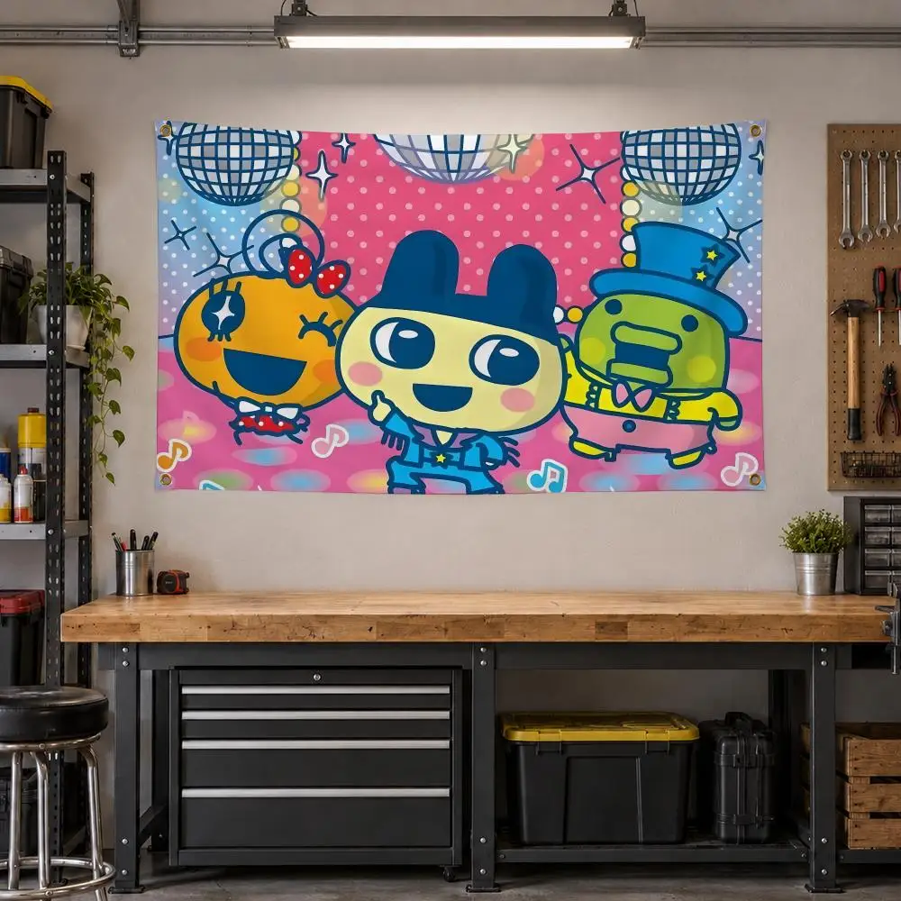 Toy Tamagotchi Retro Y2K Virtual Pet Flags Personalized Banner Flag Room Dorm Camping Picnic Garage Bar Outdoor Wall Decor