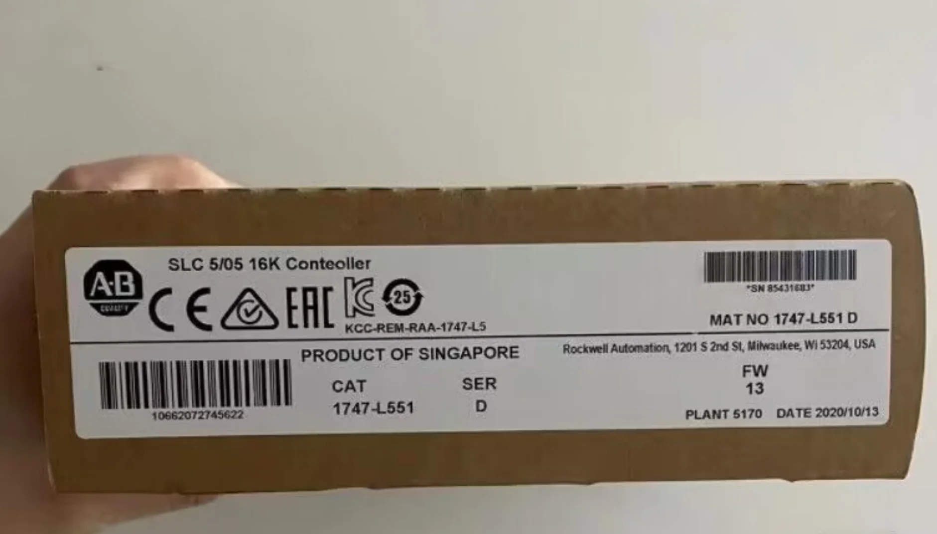 1Pc Nieuwe Ab 1747-L551 1747L551 D In Doos Merk