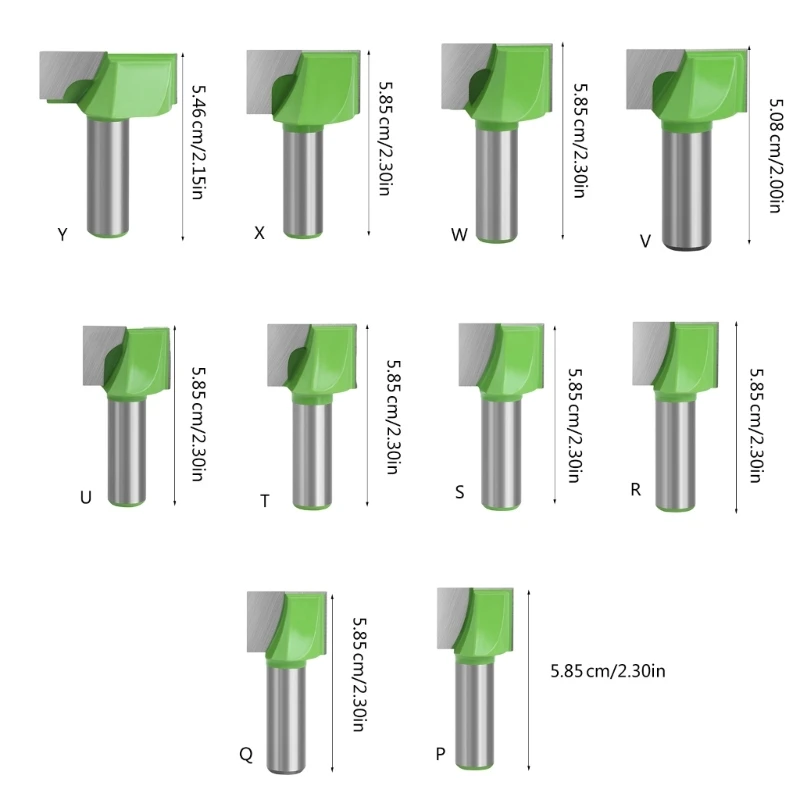 Bit limpeza no fundo aço para roteadores para corte e preciso