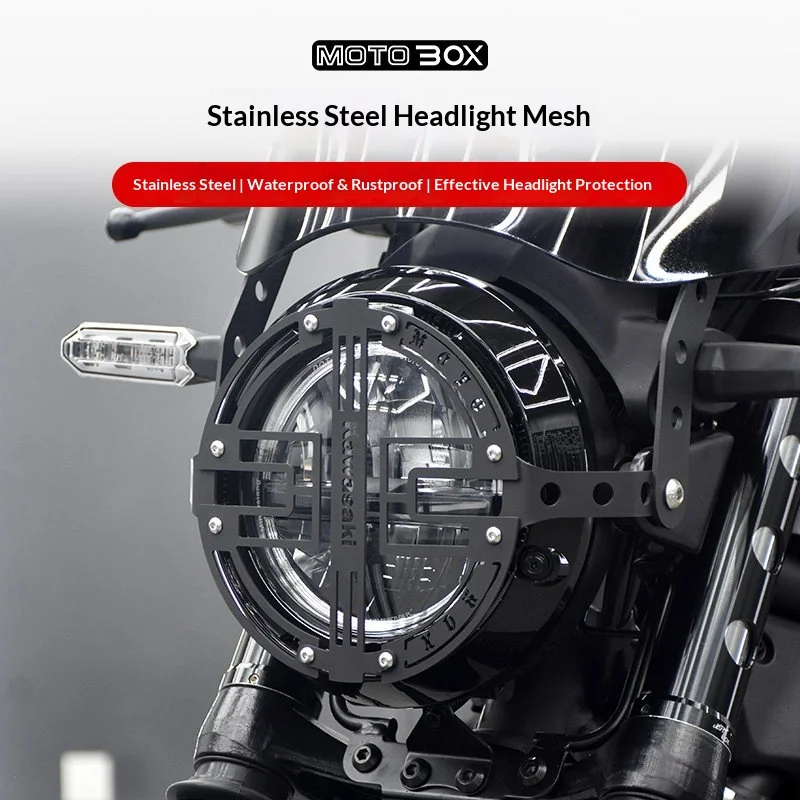 【Premium】For Kawasaki Eliminator 500: Modified original headlight cover, guard shell, and decorative cover accessories