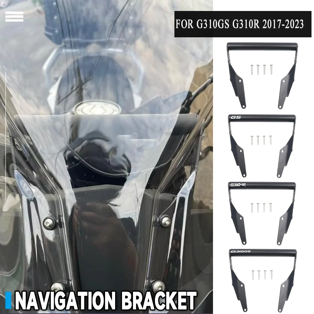

G 310 GS R Motorcycle Accessories Phone GPS Navigation Plate Bracket Handlebar Adapt Holder For BMW G310GS G310R 2017-2023