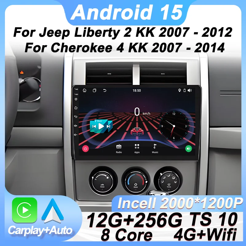 

Автомобильный радиоприемник Android 15 для Jeep Liberty 2 KK 2007-2012 для Cherokee 4 KK 2007-2014 Bluetooth Автомобильные интеллектуальные системы Bluetooth