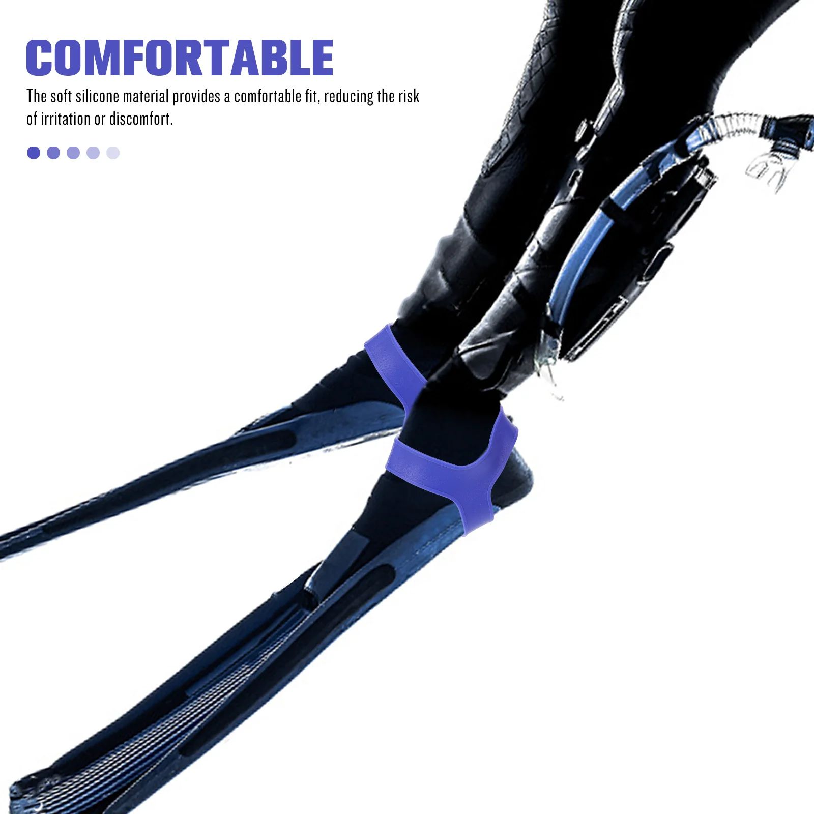 

1 Pair Silicone Diving Fin Heel Strap Replaceable Fixed Belts Flexible For Diving Fins Accessories Swimming Fins Ankle Straps