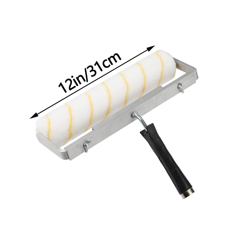 12inch Roller Brush Aluminum Alloy Handle for Home Improvement Wall Art Texturing Smooth Painting Application Paint Rollers