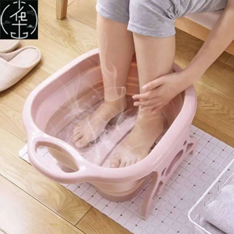 

Foldable Collapsible Plastic Foot Tub Massage Soak Leisure Sport Set Seven Sve irt And Seven Pants for Middle-Aged Men
