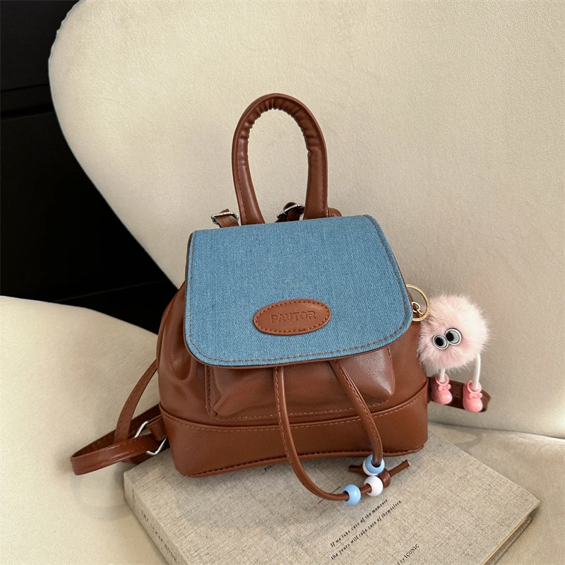 حقيبة ظهر عصرية بتصميم رجعي للتنقل اليومي، موديل 2023 الجديد، متعددة الاستخدامات على الطراز الكوري، حقيبة كتف واحدة من الجلد ...