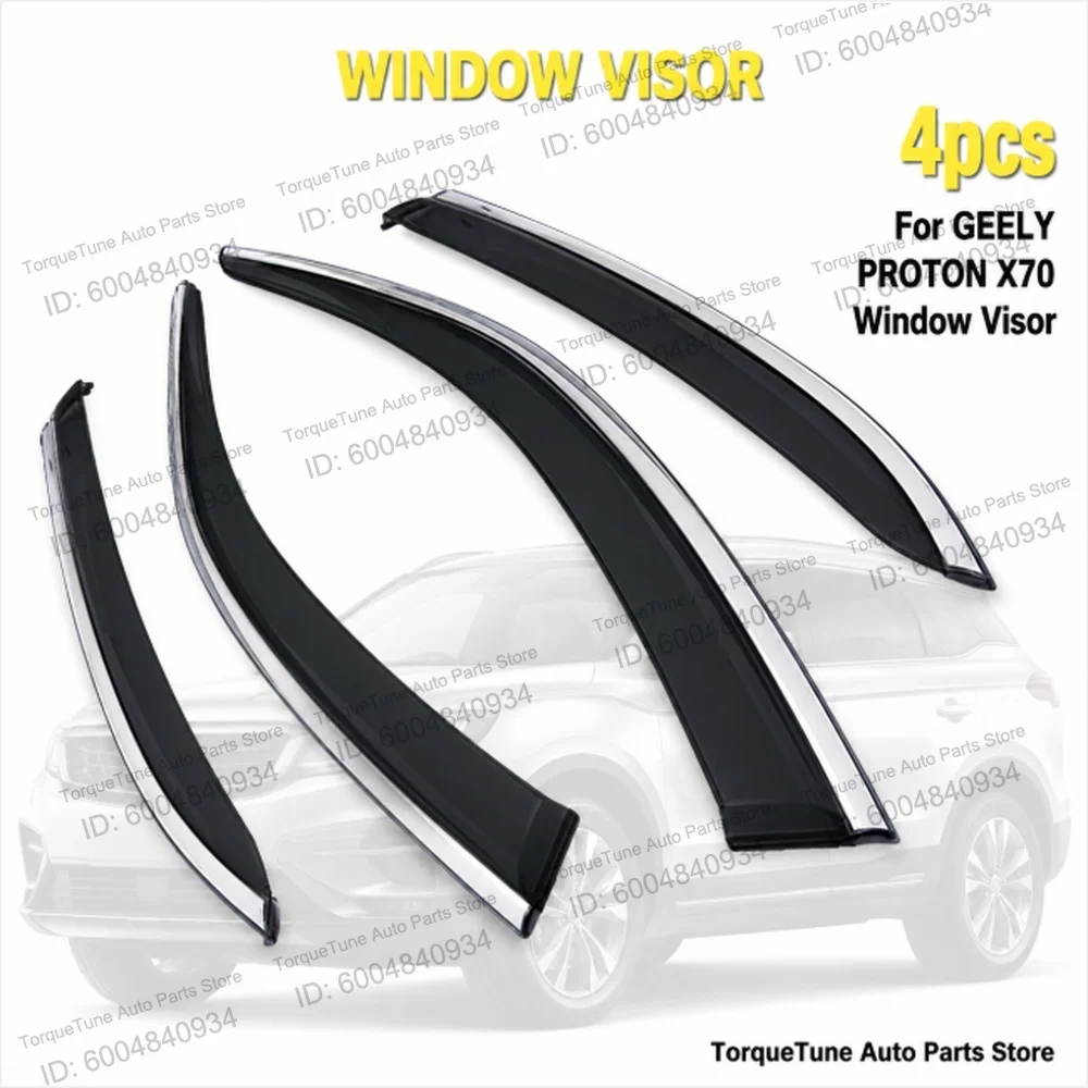 Premium Easy Installation Durable Aerodynamic Window Visor Wind Deflector For GEELY PROTON X70 2016 Direct Fit Rain Guard