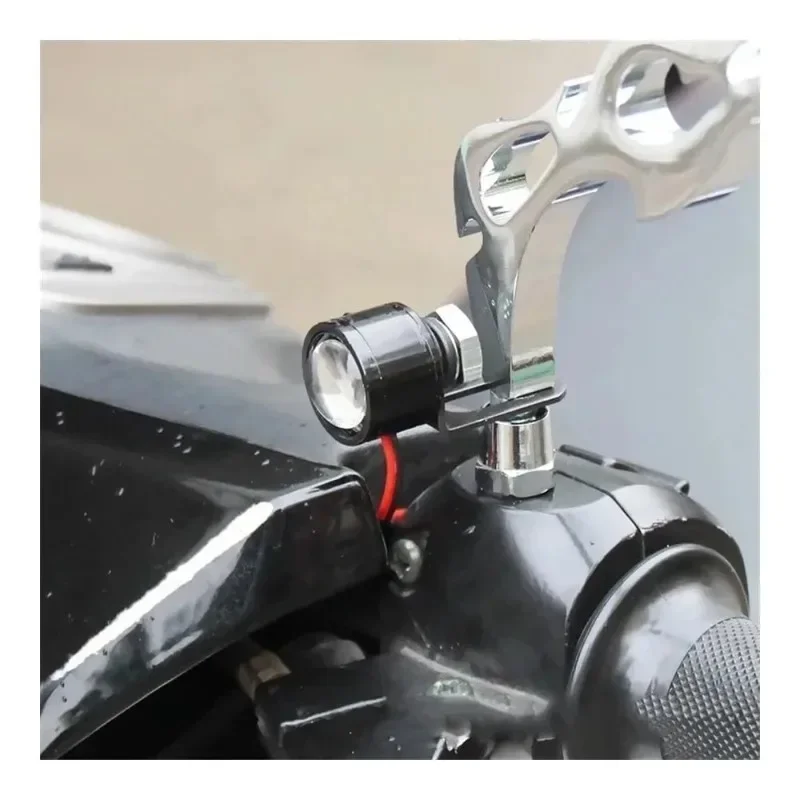 2 قطعة 12 فولت موتو اكسسوارات جديد LED بقعة ضوء لأضواء الضباب مع نوع عين النسر السوبر مشرق وأضواء القيادة النهارية #6