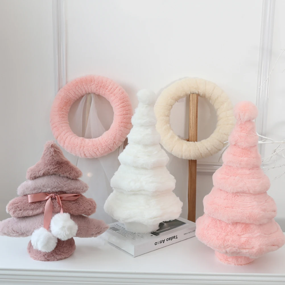 

1Pcs Wool Felt Wreath Handmade Christmas Decor Simple Style DIY Prop High Quality Material Christmas Wreath Wool Felt Garland