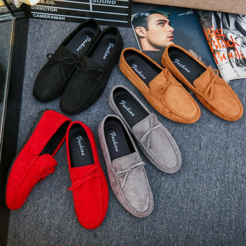 2022ฤดูใบไม้ผลิฤดูร้อนใหม่ Men Loafers รองเท้าสบายๆแบบสบายๆรองเท้าผู้ชาย Breathable Slip-On นุ่มรองเท้าหนังรองเท้าแตะ