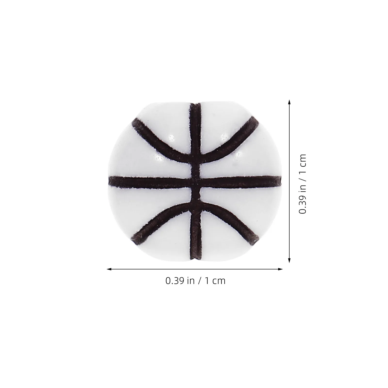 100Pcs Acrylic Basketball Beads DIY Loose Beads for Bracelets Sports Jewelry Making Kit Loose Basketball Ball Bead Kits view 2