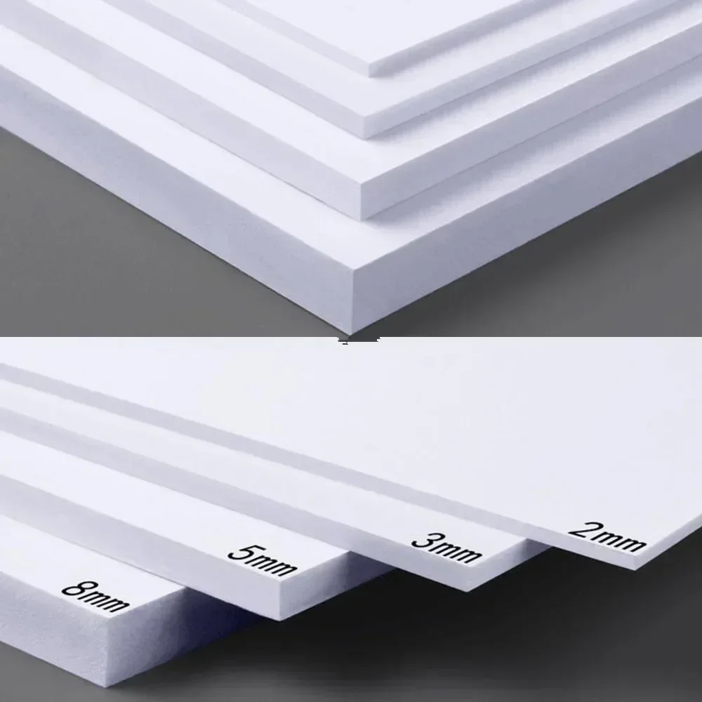 Placa de Espuma de Pvc para Faça Você Mesmo Building Model Material Placa Plana Branca e Preta Handmade Model Making Material 300×200 mm Pcs