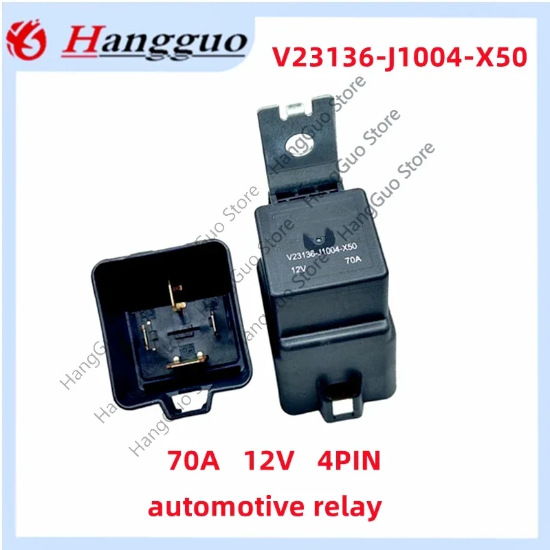 Brand  new  original   V23136-J1004-X50 12V 70A 4-pin automotive relay