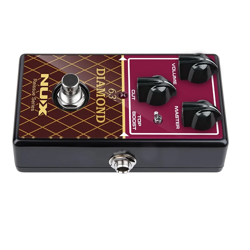 NUX 63' Diamond Reissue Pedal: Classic VOX AC-30 Revival, Volume/Master Knobs, Top Boost Toggle for Retro Rock 'n' Roll Sound - view 5