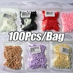 100Pcs Kawaii Bowknot 3d Nail Art Charms 8*10MM Pink/White/Black/Beige Ribbon Bow Nail Decoration DIY Resin Bowknot Nail Parts