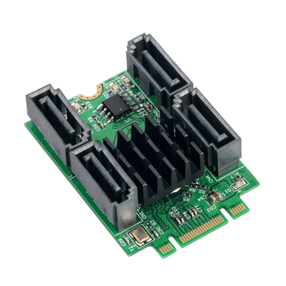 M.2 B + M Key slot to 4 Port SATA 6G Adapter controller Card Support win 8 10