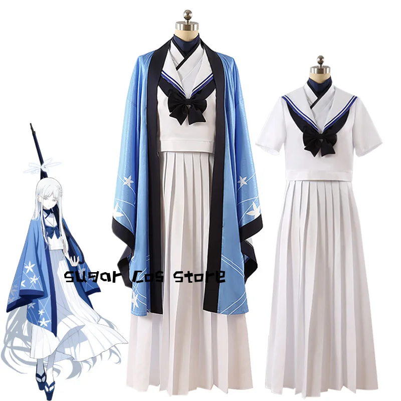 Game Blue Archive Goryou Nagusa Cosplay Kostuum kimono Haori Outfit Nagusa Rollenspel Custom Made Halloween Carnaval Party Prop