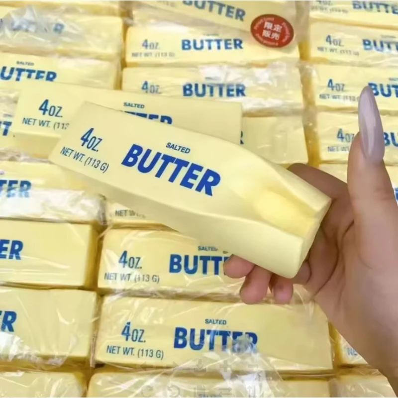 Butter Stick Squishy Slow Rising Squishy Kawaii Fidget Toy 4oz Salted Simulation Butter Stress Relief For Adults Relax Gift