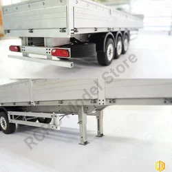 Rc 1/14 Fence Trailer Semi-trailer Truck Assembly Kit Trailer For Tamiya 1/14 RC Truck 770s Arocs Man Tgx Parts Accessories