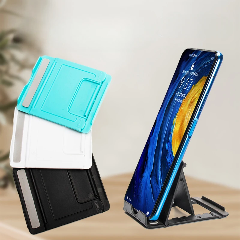 Desktop Lazy Cell Phone Folding Stand Portable Creative Support Stand Adjustable Cell Phone Tablet Stand for IPhone IPad Xiaomi