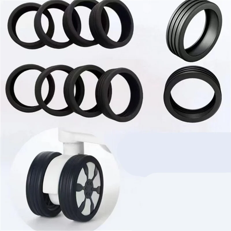 Silicone Wheel Protector for Luggage Universal Noise Reduction 4/8/16PCS Set Hand Travel Protective Cover for Suitcase Wheels