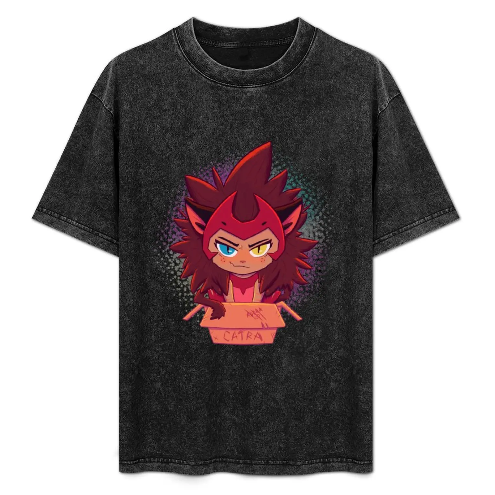 

Catra Likes Boxes T-Shirt Sports Casual Short Sleeve Cotton Tee