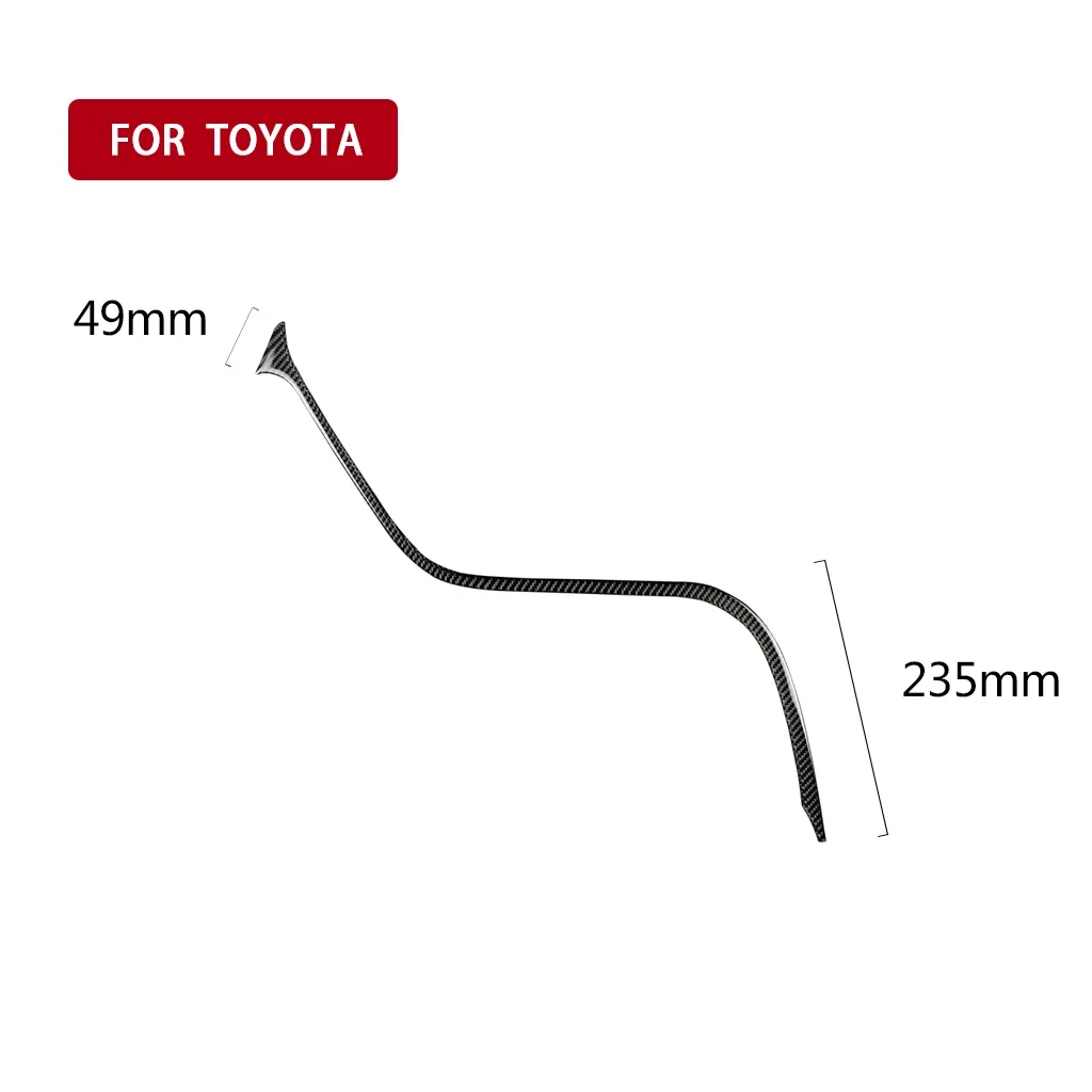 For Toyota Camry XV70 8th 2018-2019 Car Accessories Carbon Fiber Central Control Dashboard Decorative Strip Interior Stickers 6