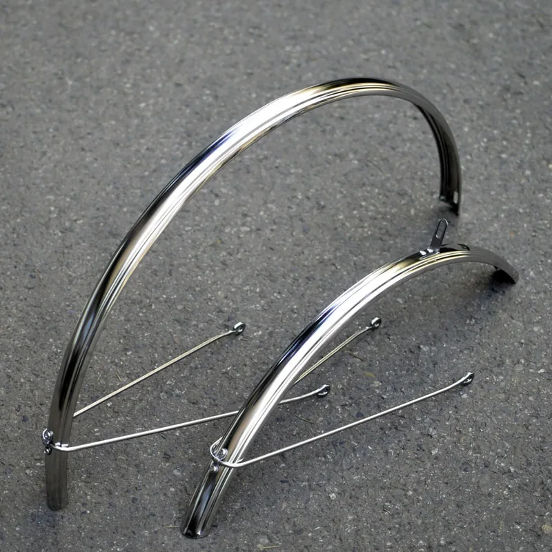 Custom Stainless Steel Bicycle Fenders Multi‑Size Universal Mudguard Road Bike Full‑Cover Mud Shell Metal Easy Clean Bike Parts