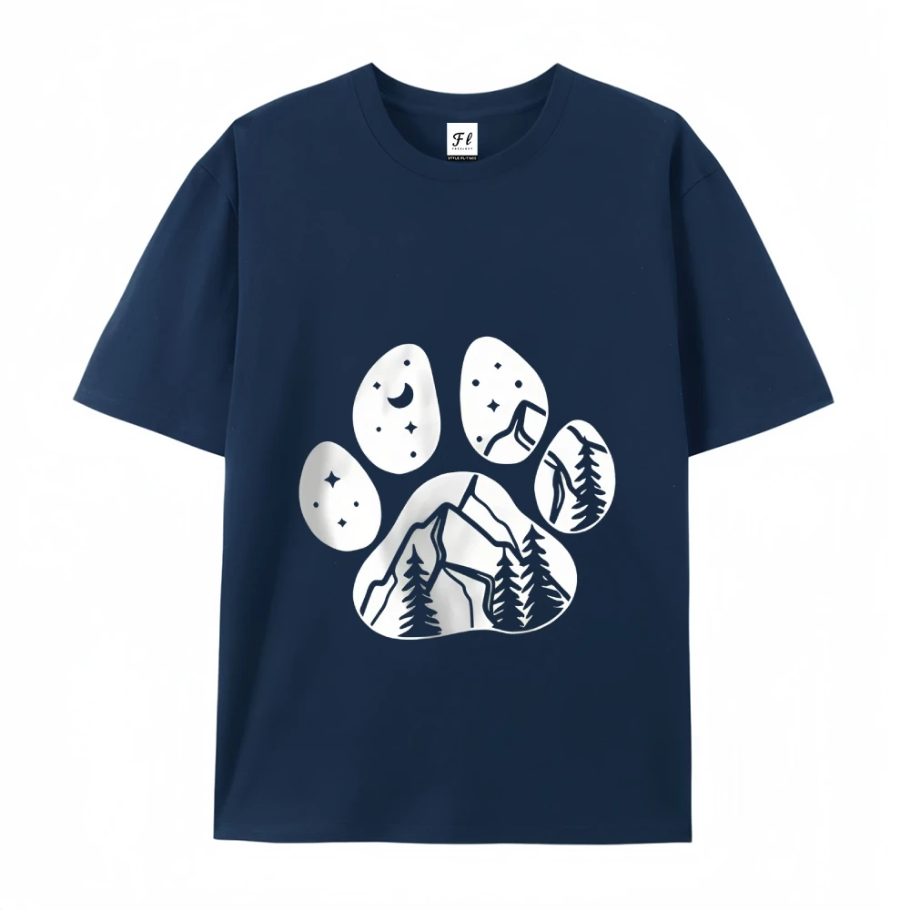 90s แขนสั้นสีขาว Y2k เสื้อ Harajuku กราฟิก T เสื้อผู้หญิงฤดูร้อนเสื้อผ้า Casual Tee สุนัข Paws MOM พิมพ์ผู้หญิงเสื้อยืด