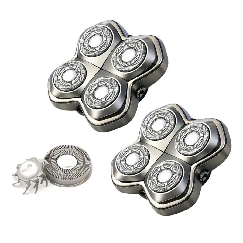 AT28-2Pcs Blade Shaver Heads Replacement ,For Pitbull Skull