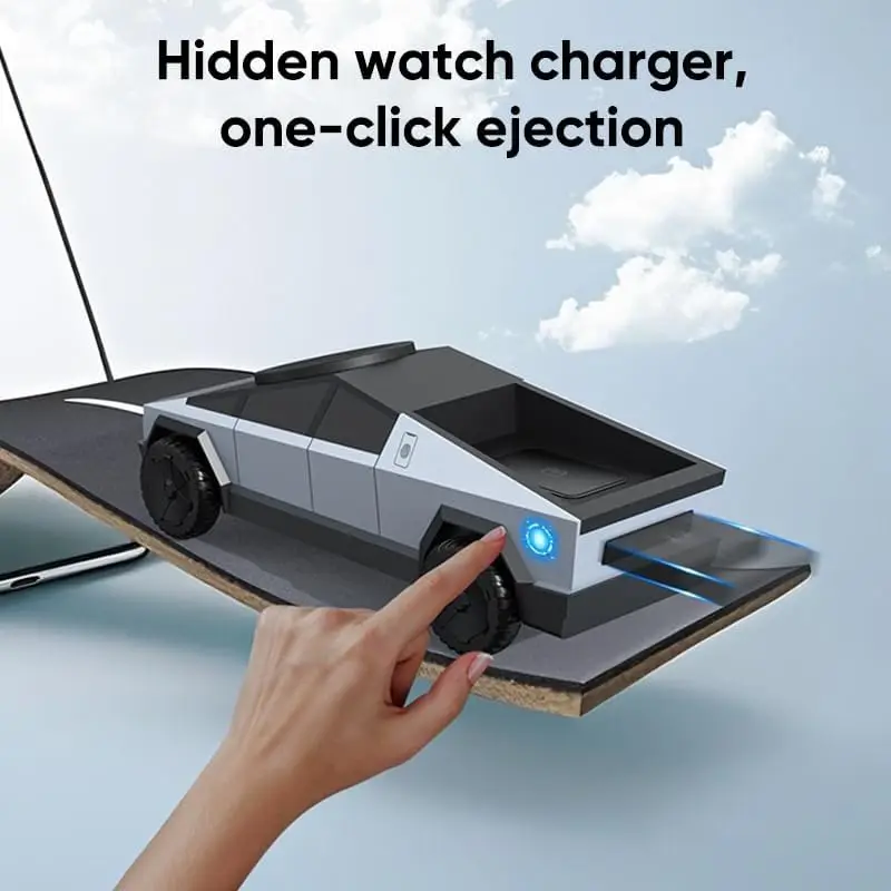 Desktop Stand 3-in-1 CyberDock Magnetic Wireless Charging Holder Qi2，Multifunctional Wireless Charger for Apple &Samsung Series