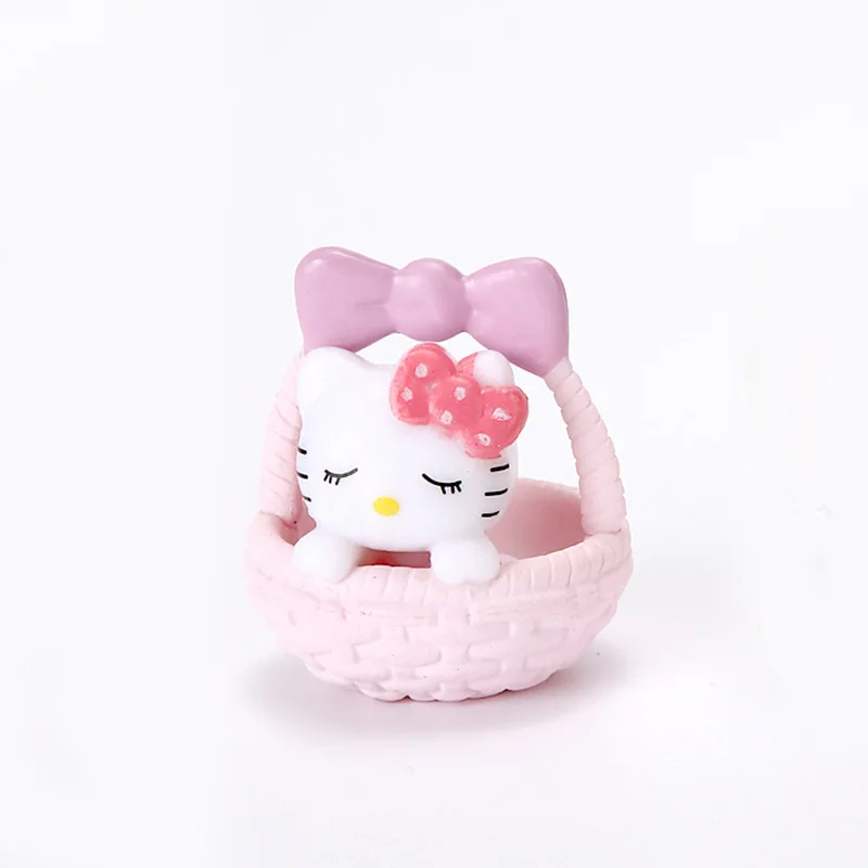 6 قطعة مرحبا كيتي دمية الزخرفية لطيف لعبة من الكارتون باقة DIY بها بنفسك سطح المكتب اكسسوارات السفر النساء لوازم طالب هدية بالجملة #4