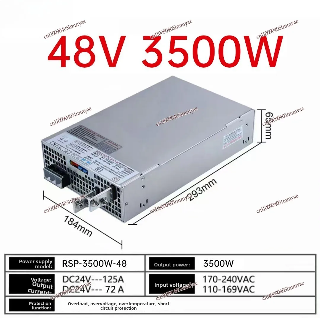 

RSP-3500W PFC High Power Switching Power Supply Adjustable DC 36V/48V/60V/110V CV CC Power Adapter