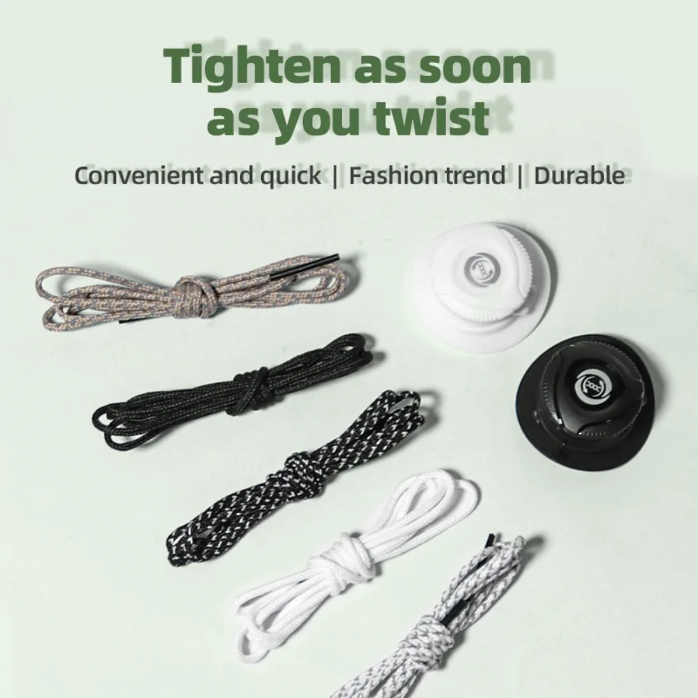 Practical Quick Automatic Buckle Rope Adjustable Adults Kids Sneaker ShoeLaces No Tie Shoe Laces Shoe Accessories