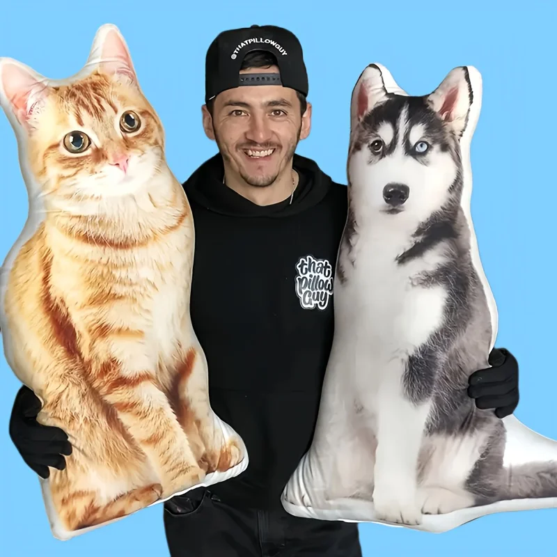 Customized Modern Style Pet Cat and Dog Pillows with Double-Sided Printing Technology Design, Versatile Pillows for All Seasons