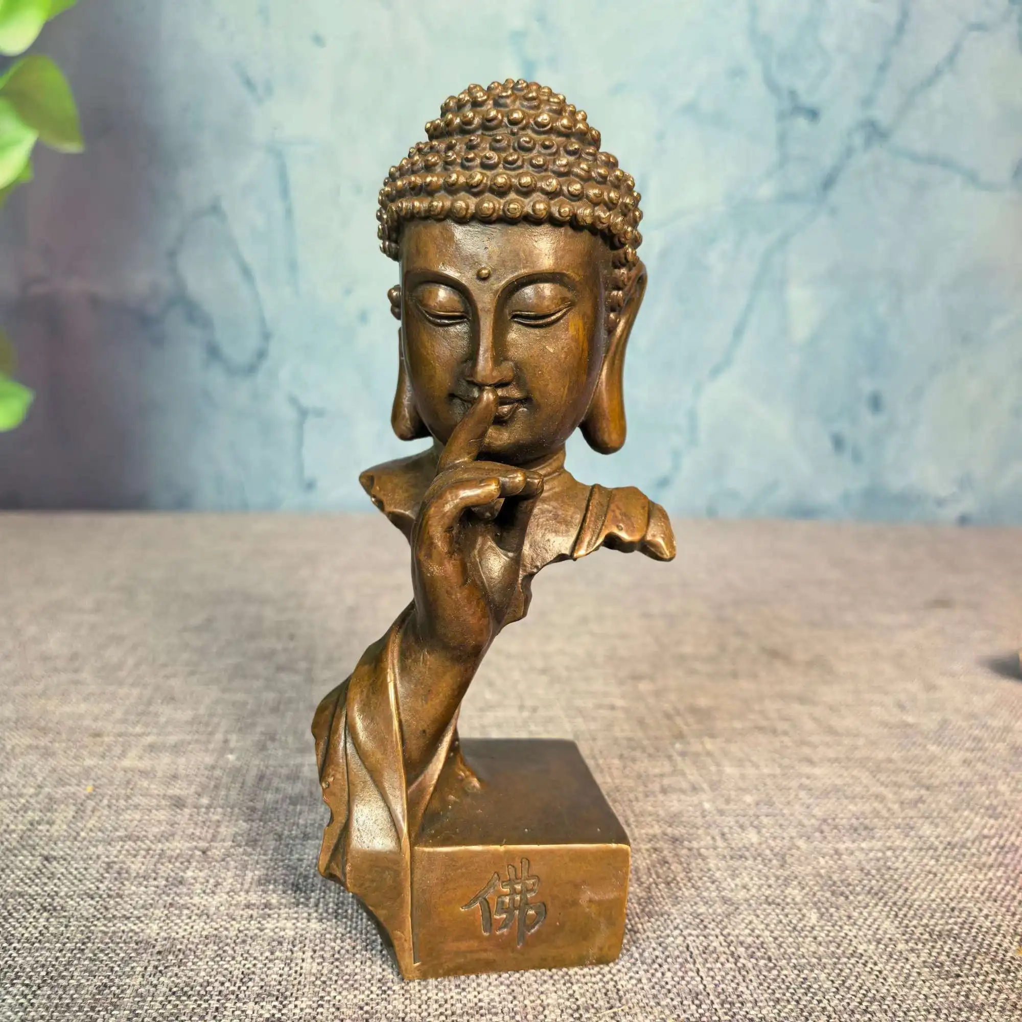 

Buddhist Statue Desktop Decoration Tablescape Decoration Home Zen Statue Brass Sakyamuni
