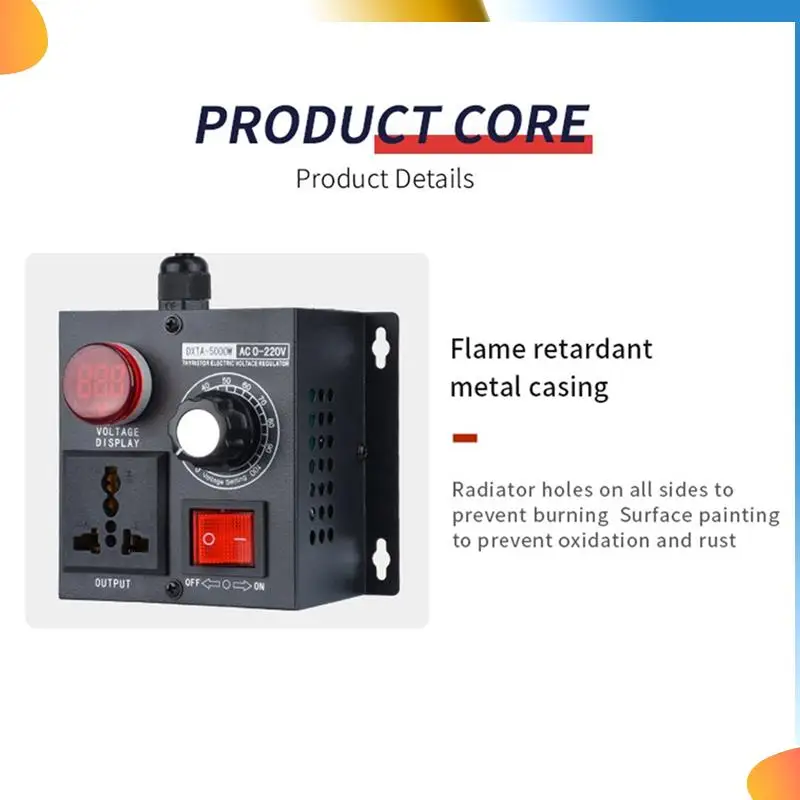 

Регулятор переменного напряжения B48A, 5000 Вт, температура скорости, световое напряжение, контроллер давления Uelatic, вилка стандарта Великобритании