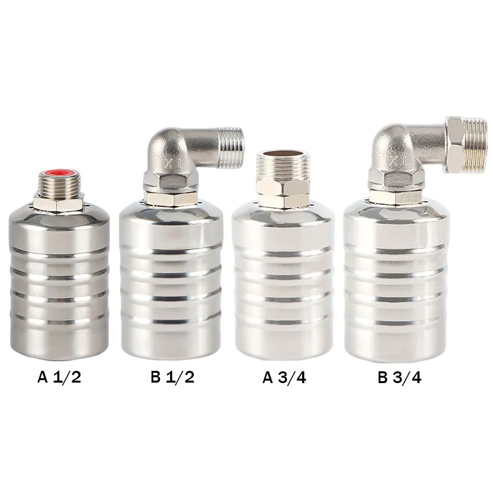 1-5 قطعة الفولاذ المقاوم للصدأ صمام الكرة الطافية السيارات اغلاق وحدة تحكم في المستوى المياه التلقائي خزان المياه برج المياه ملء صمام #6