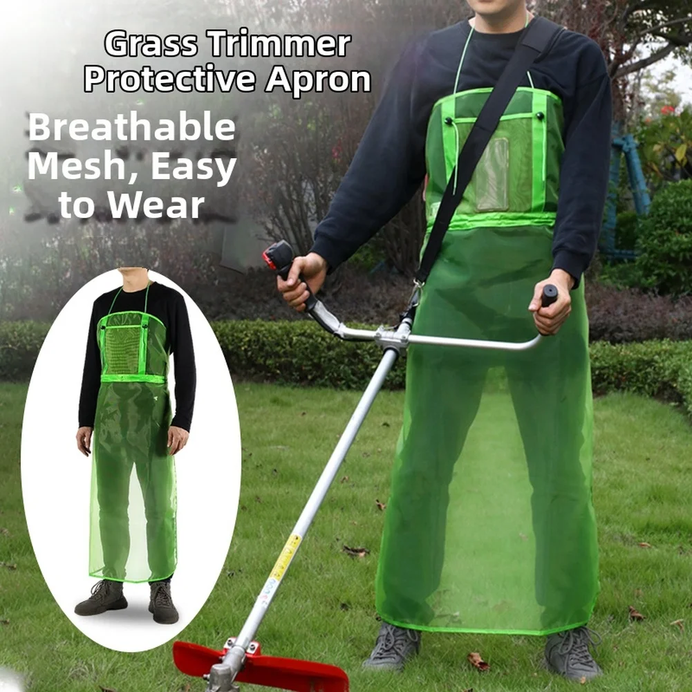 Outdoor Gardening Lawn Care Protective Apron Breathable Mesh And Quick Drying Lawn Mower Apron With Pocket